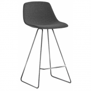 La Palma - Miunn Barhocker 65 cm matt verchromt 