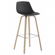 La Palma - Miunn Barhocker 75 cm mit Holzbeinen Eiche 