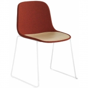 La Palma - Seela Kufenstuhl weiß lackiert 