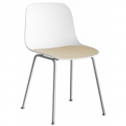 La Palma - Seela Stuhl matt verchromt 