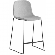 La Palma - Seela Barhocker Höhe 65 cm schwarz lackiert 