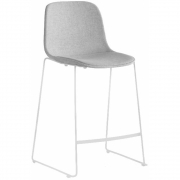 La Palma - Seela Barhocker Höhe 65 cm weiß lackiert 