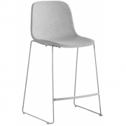 La Palma - Seela Barhocker Höhe 65 cm matt verchromt 