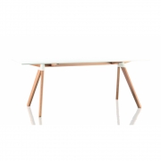 Magis - Butch Tisch 180 x 90 cm | Weiß-Natur