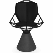 Magis - Cuscini Chair One Sitz- und Rückenkissen Leder Schwarz