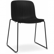 Magis - Troy Kufenstuhl Buche Schwarz - Schwarz