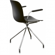 Magis - Troy Armlehnenstuhl Kreuzfuß Schwarz