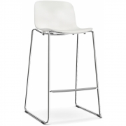 Magis - Troy Kufenhocker 69 cm | Weiß - Verchromt