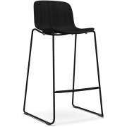 Magis - Troy Kufenhocker Buche 69 cm | Schwarz Gebeizt - Schwarz