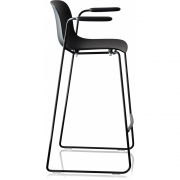 Magis - Troy Armlehnen-Kufenhocker Buche 