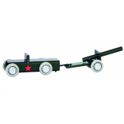 Magis - ArcheToys Spielzeugauto Armeejeep mit Kanone