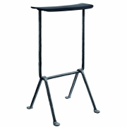 Magis - Officina Barhocker 65cm Leder Schwarz | Anthrazitgrau