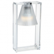 Kartell - Light-Air Tischleuchte Glasklar mit Prägemuster