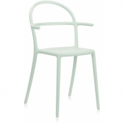 Kartell - Generic C Armlehnenstuhl Salbeigrün
