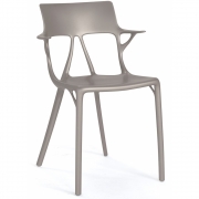 Kartell - A.I. Stuhl Metallic Grau