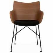 Kartell - Q/Wood Soft Armlehnstuhl