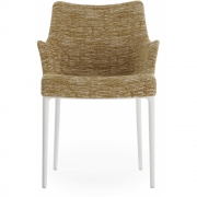 Kartell - Eleganza Nia Armlehnstuhl Gestell Weiß 