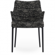 Kartell - Eleganza Nia Armlehnstuhl Gestell Schwarz 