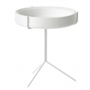 Swedese - Drum Beistelltisch 56 cm | Weiß | Weiß