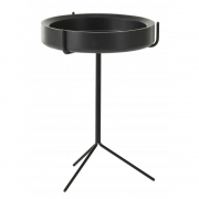 Swedese - Drum Beistelltisch 56 cm | Schwarz | Weiß