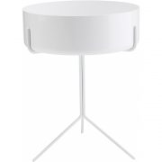 Swedese - Drum Beistelltisch 36 cm | Weiß | Schwarz