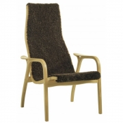 Swedese - Lamino Sessel Eiche | Schafsfell Braun (Espresso)