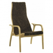 Swedese - Lamino Sessel Eiche geölt | Schafsfell Braun (Espresso)