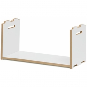 Tojo - Hochstapler Regal Anbaumodul | Weiß