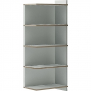 Tojo - Mehrfach Regalsystem Anbaumodul | 4-fach