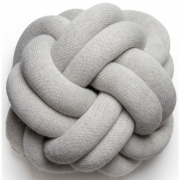 Design House Stockholm - Knot Dekokissen Weiß-Grau