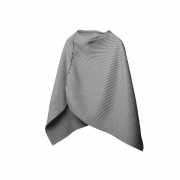 Design House Stockholm - Pleece Poncho Kurz | Hellgrau