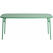 Petite Friture - Week-End Tisch M mit Lamellen Mintgrün