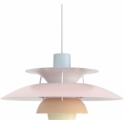 Louis Poulsen - PH 5 Pendelleuchte Blau/Rosa/Pfirsich