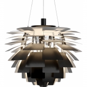 Louis Poulsen - PH Artichoke LED Pendelleuchte Ø 72 cm (2700K) | Schwarz | DALI