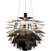 Louis Poulsen - PH Artichoke LED Pendelleuchte Ø 60 cm (3000K) | Schwarz | DALI