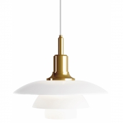 Louis Poulsen - PH 3½-3 Glas Pendelleuchte Messing