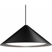 Louis Poulsen - Keglen Pendelleuchte Ø 65 cm Schwarz (LED 2700K & Dimmbar)