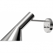 Louis Poulsen - AJ Wandleuchte mit Schalter / ohne Kabel Edelstahl poliert