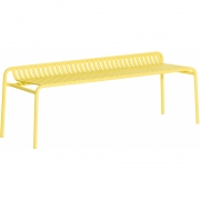 Petite Friture - Week-End Bank ohne Rückenlehne Gelb