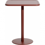 Petite Friture - Week-End Bistro Tisch quadratisch Rotbraun
