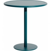 Petite Friture - Week-End Bistro Tisch rund Ozeanblau