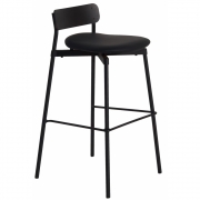 Petite Friture - Fromme Wood Barhocker H75 gepolstert 