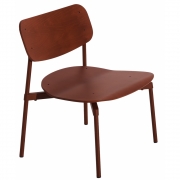Petite Friture - Fromme Wood Lounge Stuhl Rot Braun