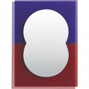 Petite Friture - Wander Spiegel S Lila / Braunrot