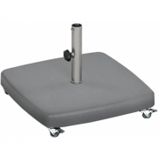 Weishäupl - Schirmständer Beton Eckig mit Rollen 35 kg / Hülse Ø40 mm