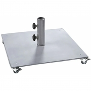 Weishäupl - Schirmständer Stahl mit Rollen 55 kg / Hülse Ø54 mm | 4 schwenk-/ feststellbare Rollen