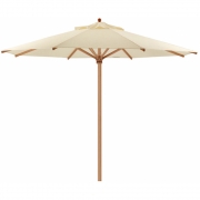 Weishäupl - Teak Sonnenschirm Ø300 cm mit Flaschenzug 