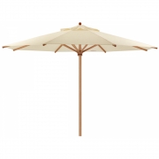 Weishäupl - Teak Sonnenschirm Ø350 cm mit Flaschenzug 