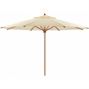 Weishäupl - Teak Sonnenschirm Ø400 cm mit Flaschenzug 