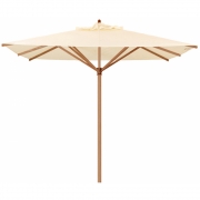 Weishäupl - Teak Sonnenschirm 300x300 cm mit Flaschenzug 